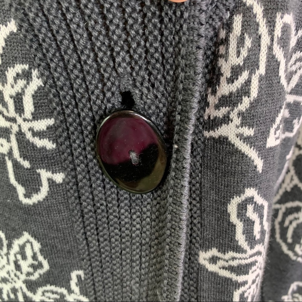 Skovhuus Gray Patterned Single-Button Front Danis… - image 4